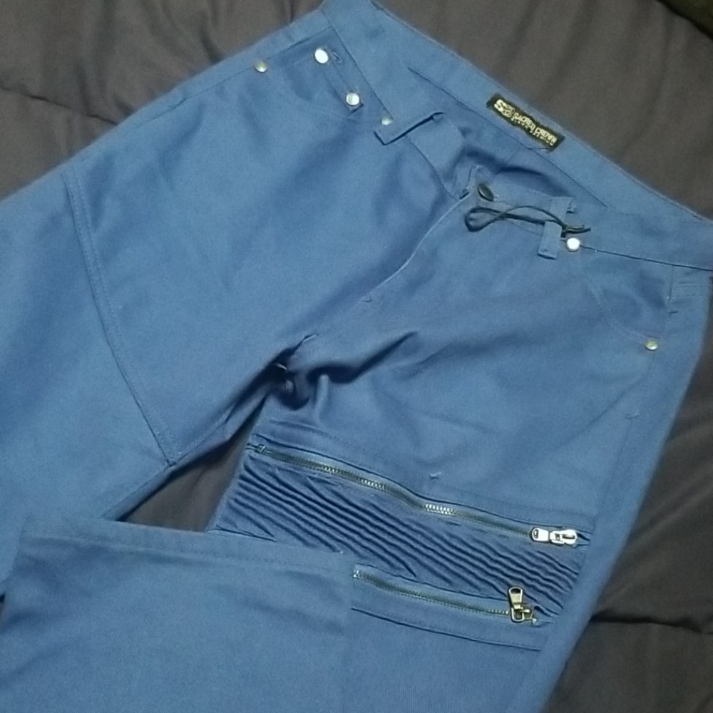 Blue boys Jean's with zip design